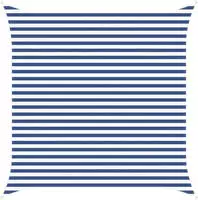 vidaXL Sonnensegel Blau und Wei&szlig; 3,6 x 3,6 m 100 % Polyester Oxford