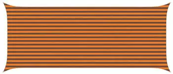 vidaXL Sonnensegel Orange und Braun 6 x 2,5 m 100 % Polyester Oxford