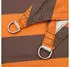 vidaXL Sonnensegel Orange und Braun 6 x 2,5 m 100 % Polyester Oxford