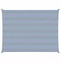 vidaXL Sonnensegel Blau und Wei&szlig; 8 x 6 m 100 % Polyester Oxford