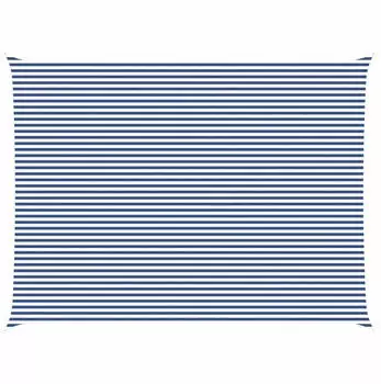 vidaXL Sonnensegel Blau und Wei&szlig; 8 x 6 m 100 % Polyester Oxford