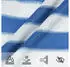 vidaXL Sonnensegel Blau und Weiß 3,5 x 4,5 m HDPE