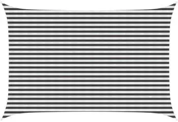 vidaXL Sonnensegel Anthrazit und Wei&szlig; 3 x 5 m HDPE