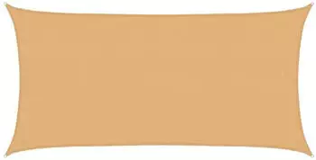 vidaXL Sonnensegel Sand 2,5 x 6 m HDPE