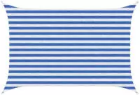 vidaXL Sonnensegel Blau und Wei&szlig; 2 x 2,5 m HDPE