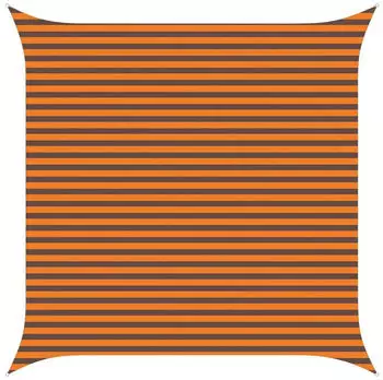 vidaXL Sonnensegel Orange und Braun 4 x 4 m 100 % Polyester Oxford