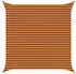 vidaXL Sonnensegel Orange und Braun 4 x 4 m 100 % Polyester Oxford