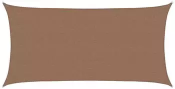 vidaXL Sonnensegel Taupe 2,5 x 6 m HDPE