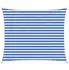 vidaXL Sonnensegel Blau und Weiß 2,5 x 3,5 m HDPE