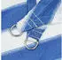 vidaXL Sonnensegel Blau und Weiß 2,5 x 3,5 m HDPE