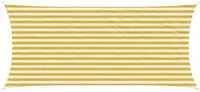 vidaXL Sonnensegel Gelb und Wei&szlig; 2 x 4 m HDPE