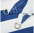 vidaXL Sonnensegel Blau und Weiß 2,5 x 2,5 x 3,5 m