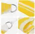 vidaXL Sonnensegel Gelb und Weiß 5 x 5 m HDPE