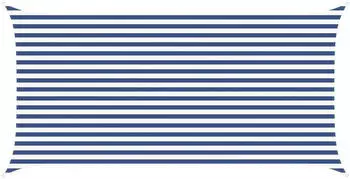 vidaXL Sonnensegel Blau und Wei&szlig; 5 x 2,5 m 100 % Polyester Oxford