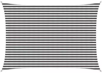 vidaXL Sonnensegel Anthrazit und Wei&szlig; 3,5 x 4,5 m HDPE