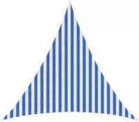 vidaXL Sonnensegel Blau und Wei&szlig; 3 x 3 x 3 m HDPE