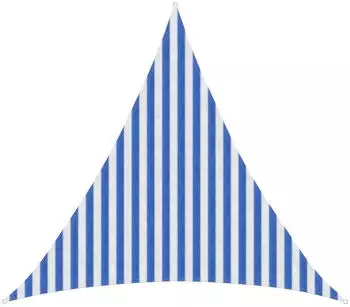vidaXL Sonnensegel Blau und Wei&szlig; 3 x 3 x 3 m HDPE