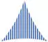 vidaXL Sonnensegel Blau und Weiß 3 x 3 x 3 m HDPE