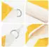vidaXL Sonnensegel Gelb und Weiß 2,5 x 3 m 100 % Polyester Oxford
