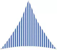 vidaXL Sonnensegel Blau und Wei&szlig; 3,6 x 3,6 x 3,6 m HDPE