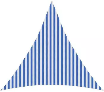 vidaXL Sonnensegel Blau und Wei&szlig; 3,6 x 3,6 x 3,6 m HDPE