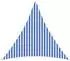vidaXL Sonnensegel Blau und Weiß 3,6 x 3,6 x 3,6 m HDPE