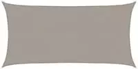 vidaXL Sonnensegel 160 g/m&sup2; Rechteckig Hellgrau 2x4 m HDPE