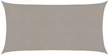 vidaXL Sonnensegel 160 g/m&sup2; Rechteckig Hellgrau 2x4 m HDPE