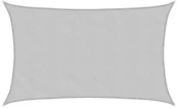 vidaXL Sonnensegel 8 x 5 m 100 % Polyester Oxford (4000556) hellgrau