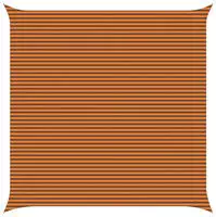 vidaXL Sonnensegel Orange und Braun 7 x 7 m 100 % Polyester Oxford