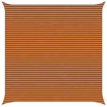 vidaXL Sonnensegel Orange und Braun 7 x 7 m 100 % Polyester Oxford