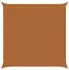 vidaXL Sonnensegel Orange und Braun 7 x 7 m 100 % Polyester Oxford