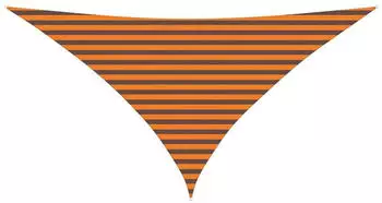 vidaXL Sonnensegel Orange und Braun 3,5 x 3,5 x 4,9 m