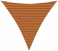 vidaXL Sonnensegel Orange und Braun 4,5 x 4,5 x 4,5 m
