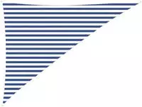 vidaXL Sonnensegel Blau und Wei&szlig; 3 x 4 x 5 m 100 % Polyester Oxford