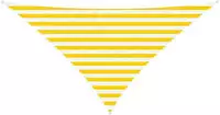 vidaXL Sonnensegel Gelb und Wei&szlig; 2,5 x 2,5 x 3,5 m