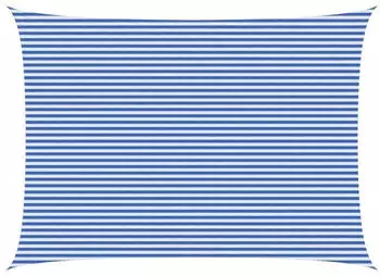 vidaXL Sonnensegel Blau und Wei&szlig; 5 x 8 m HDPE