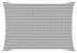 vidaXL Sonnensegel Hellgrau und Weiß 3 x 6 m HDPE