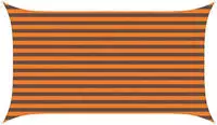 vidaXL Sonnensegel Orange und Braun 3,5 x 2 m 100 % Polyester Oxford