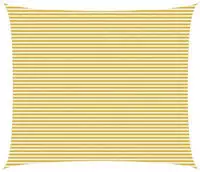 Vidaxl Sunshade Sail Yellow And White 6 X 7 M Hdpe