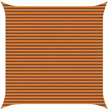 vidaXL Sonnensegel Orange und Braun 4,5 x 4,5 m 100 % Polyester Oxford