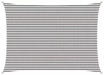 vidaXL Sonnensegel Hellgrau und Wei&szlig; 5 x 8 m HDPE