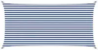 vidaXL Sonnensegel Blau und Wei&szlig; 6 x 3 m 100 % Polyester Oxford