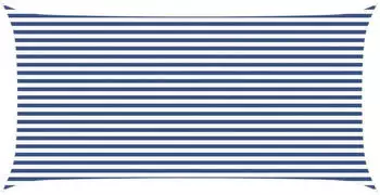 vidaXL Sonnensegel Blau und Wei&szlig; 6 x 3 m 100 % Polyester Oxford