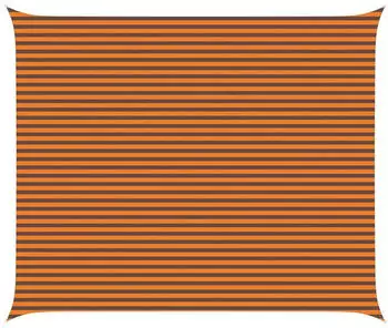 vidaXL Sonnensegel Orange und Braun 6 x 5 m 100 % Polyester Oxford