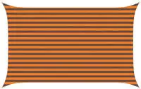 vidaXL Sonnensegel Orange und Braun 4 x 2,5 m 100 % Polyester Oxford