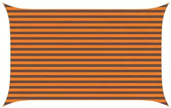 vidaXL Sonnensegel Orange und Braun 4 x 2,5 m 100 % Polyester Oxford