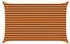 vidaXL Sonnensegel Orange und Braun 4 x 2,5 m 100 % Polyester Oxford