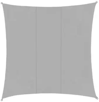Gardlov Sonnensegel Quadrat 3,6x3,6m wasserdicht Grau (23165)