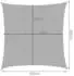 Gardlov Sonnensegel Quadrat 3,6x3,6m wasserdicht Grau (23165)
